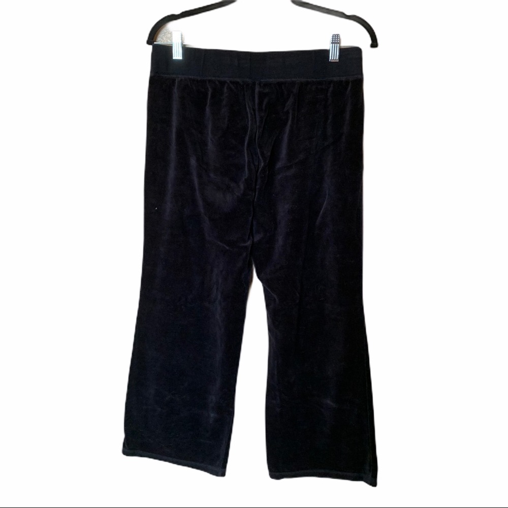 New York & company black velour pants medium - Picture 3 of 4